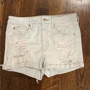AE Super Hi-Rise Light Denim Shorts